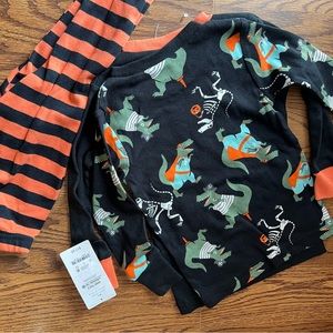 NWT Carters Glow in the Dark Dinosaur Pajamas